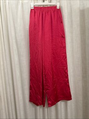 Pink Silk Trouser Pant